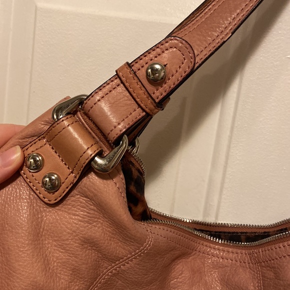 B MAKOWSKY Pink Genuine Leather Hand Bag Shoulder Satchel Bag Purse - Picture 9 of 9